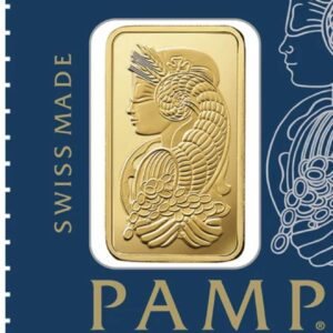 Lingote de Oro Puro Pamp 1 Gr. Ley .999 Certificado 24k Suiza