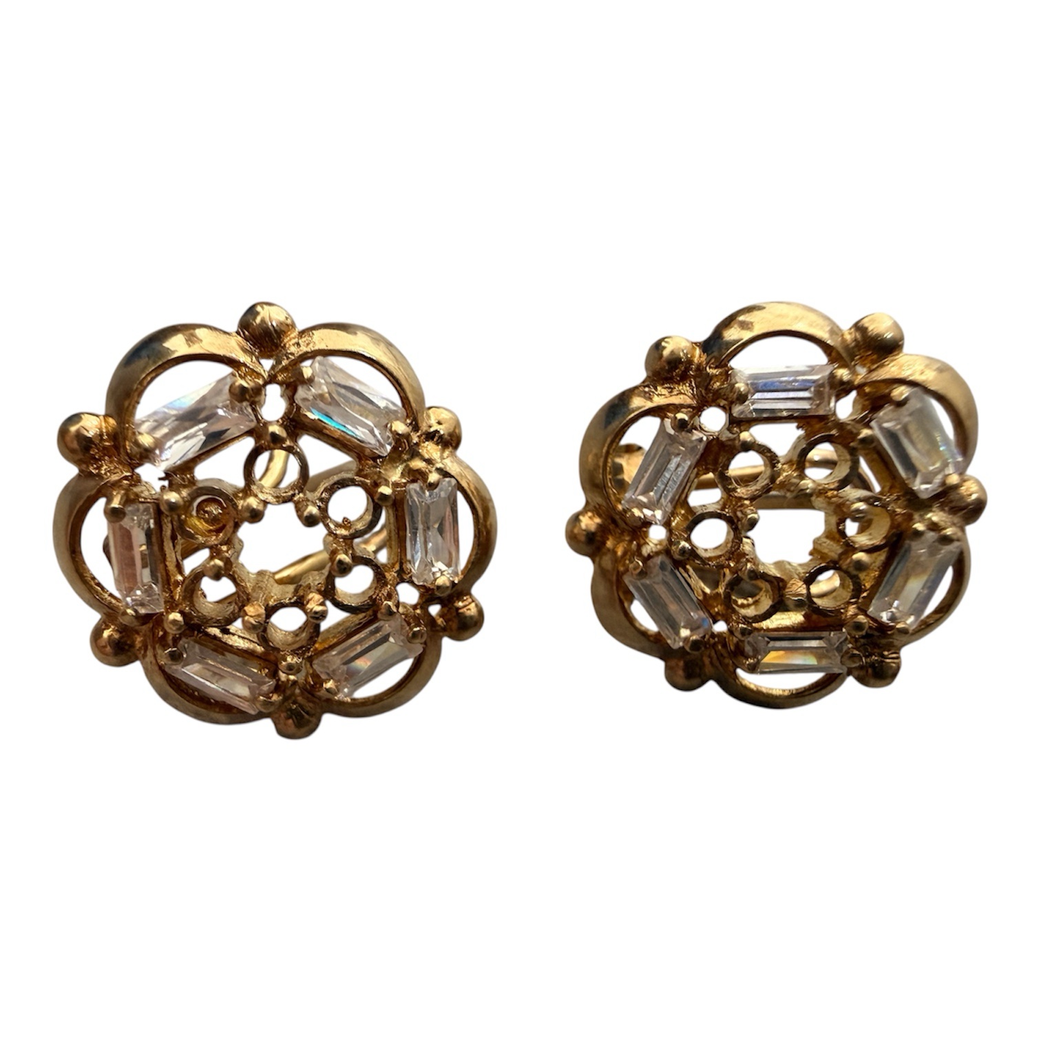 Aretes Oro 14K Diseño Floral con Cristales 1 photoroom 20260220 133213