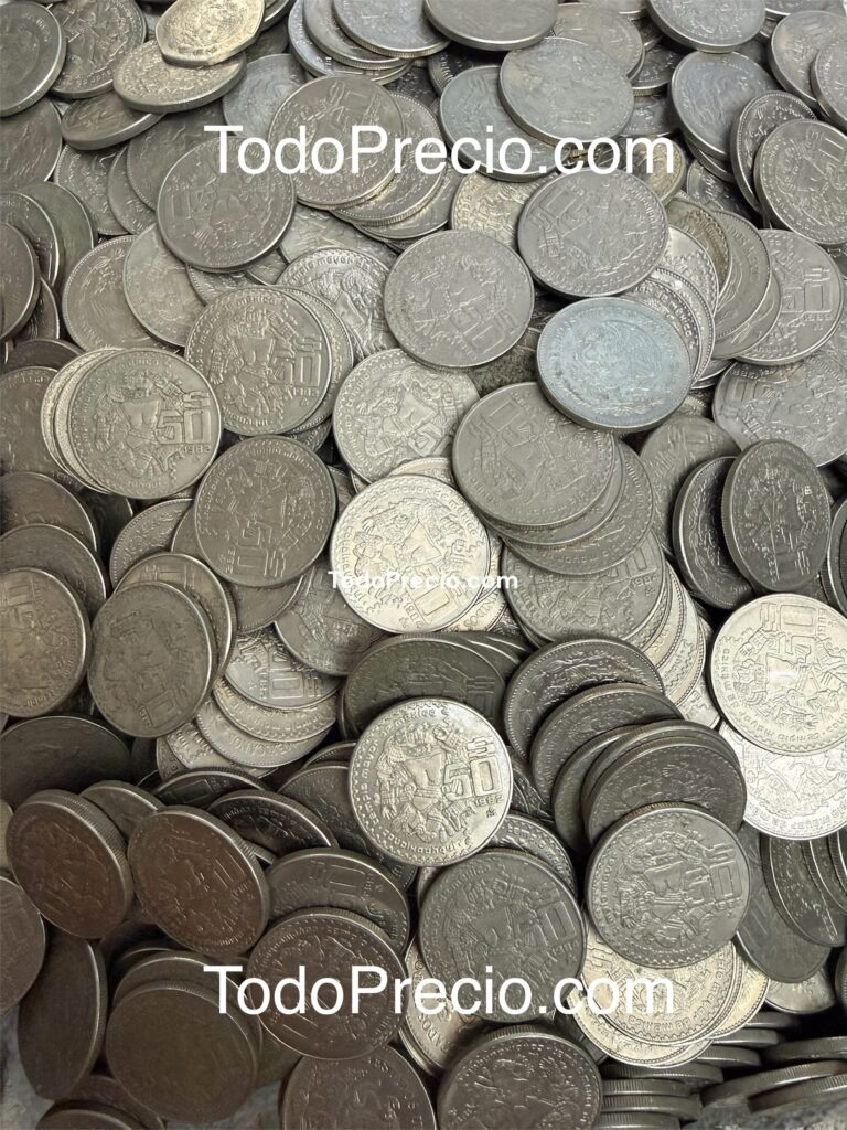 Ofertas 🔥 6 1 Kilo 50 Pesos Coyolxauhqui 1982-1984 Cuproníquel México