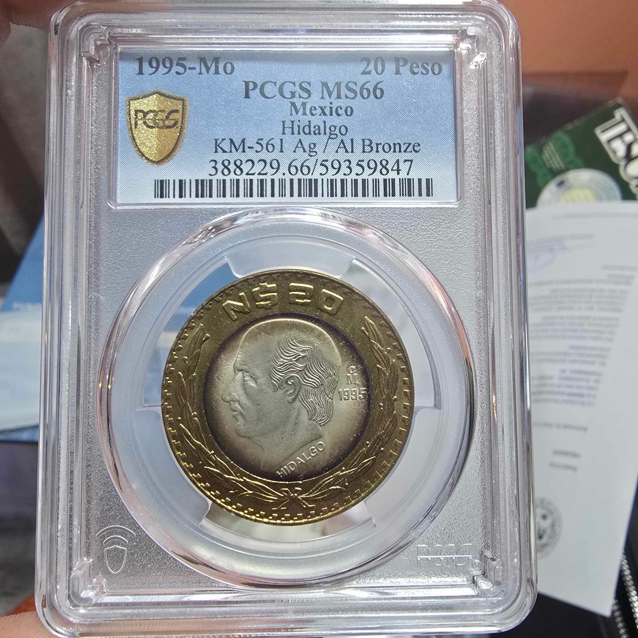 20 Nuevos Pesos 1995 Plata .925 PCGS MS66 TOP POP 🔝#1 6 20 Nuevos Pesos 1995 Plata .925 PCGS MS66 TOP POP 🔝#1 - Image 6
