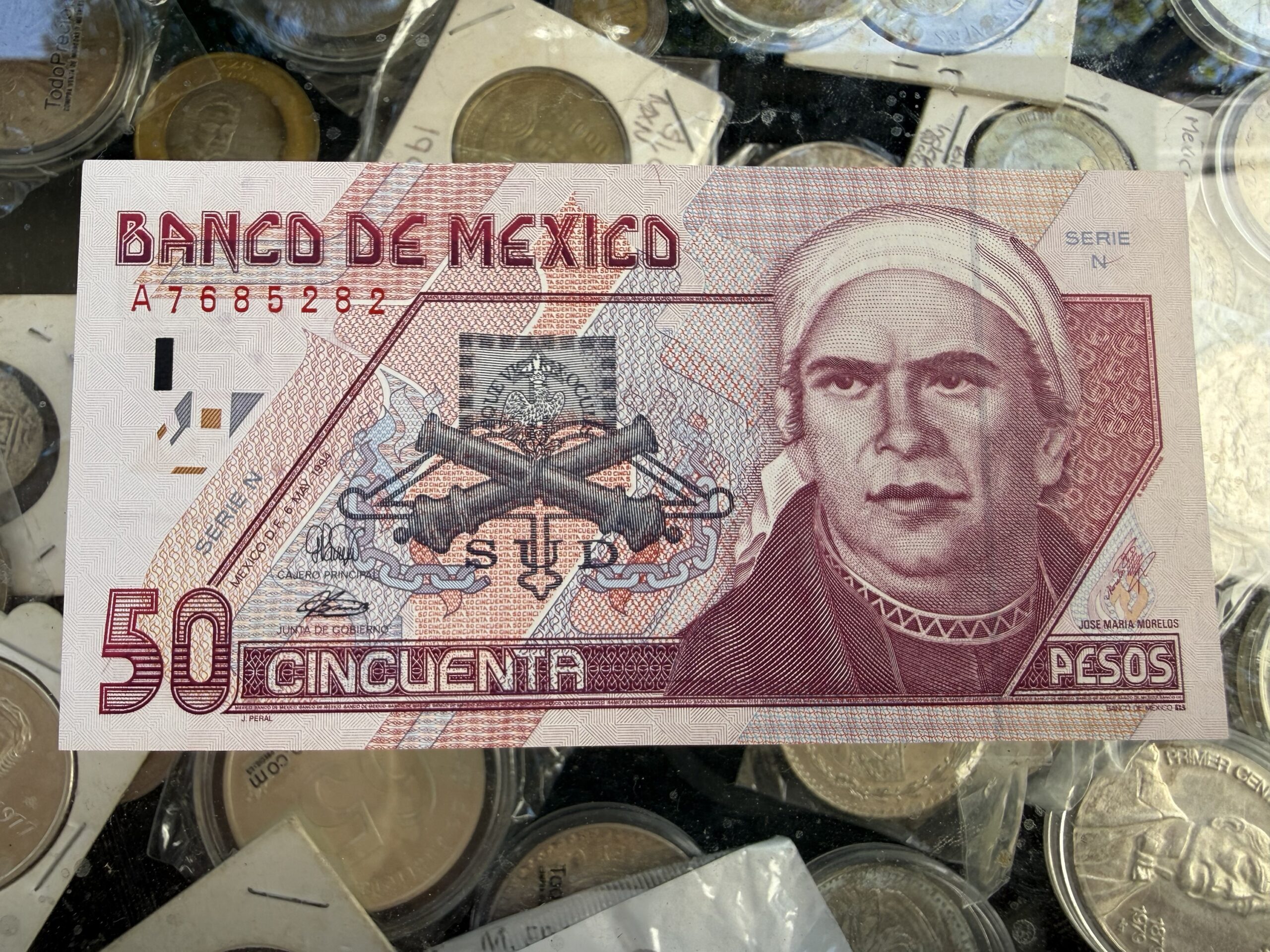 Billete 50 Pesos 1994 Morelos México Mo. Papel 1 img 9731