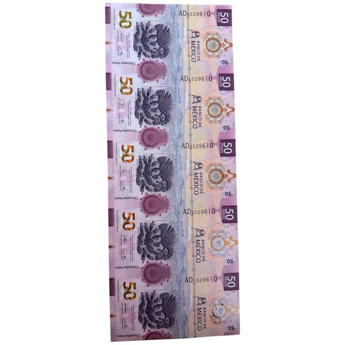 Tira Billetes $50 Axolote 2021 México Sin Cortar Oficial Auténtico 1 photoroom 20260417 124512