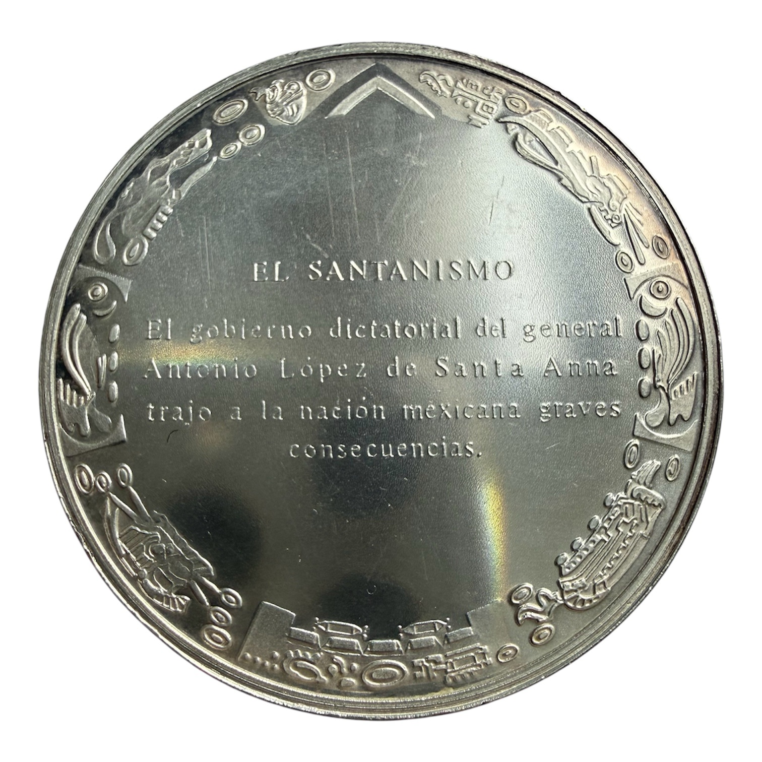 Medalla 1961 Plata .925 Antonio López de Santa Anna - Cesión Mexicana 2 photoroom 20260420 064146