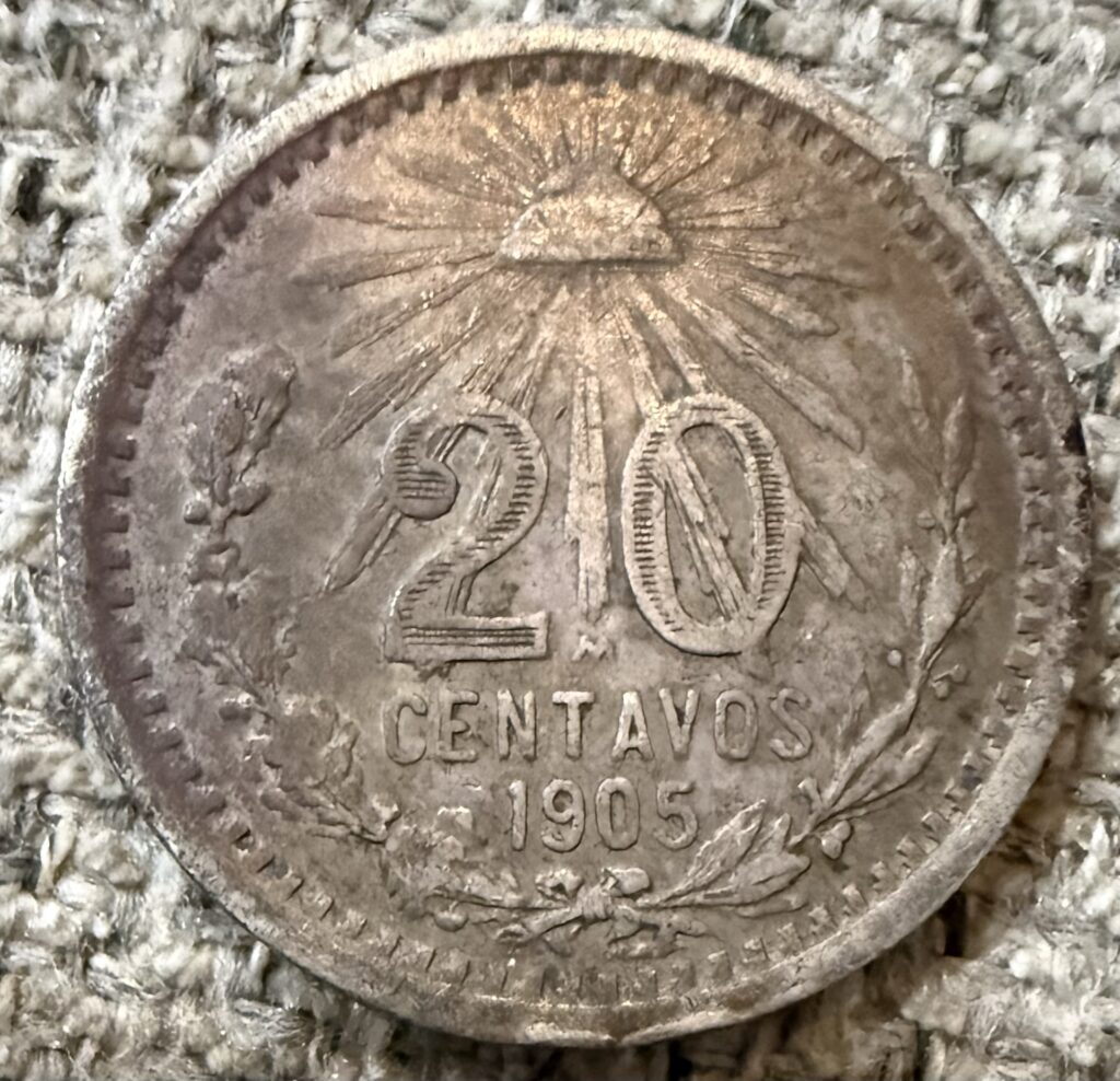 Inicio TodoPrecio.com 59 20 Centavos Resplandor 1905 Plata 0.800 Cospel Grande| Primera Fecha
