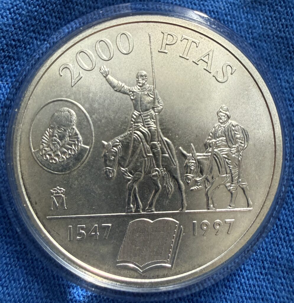 Inicio TodoPrecio.com 42 2000 Pesetas 1997 Plata Don Quijote de la mancha