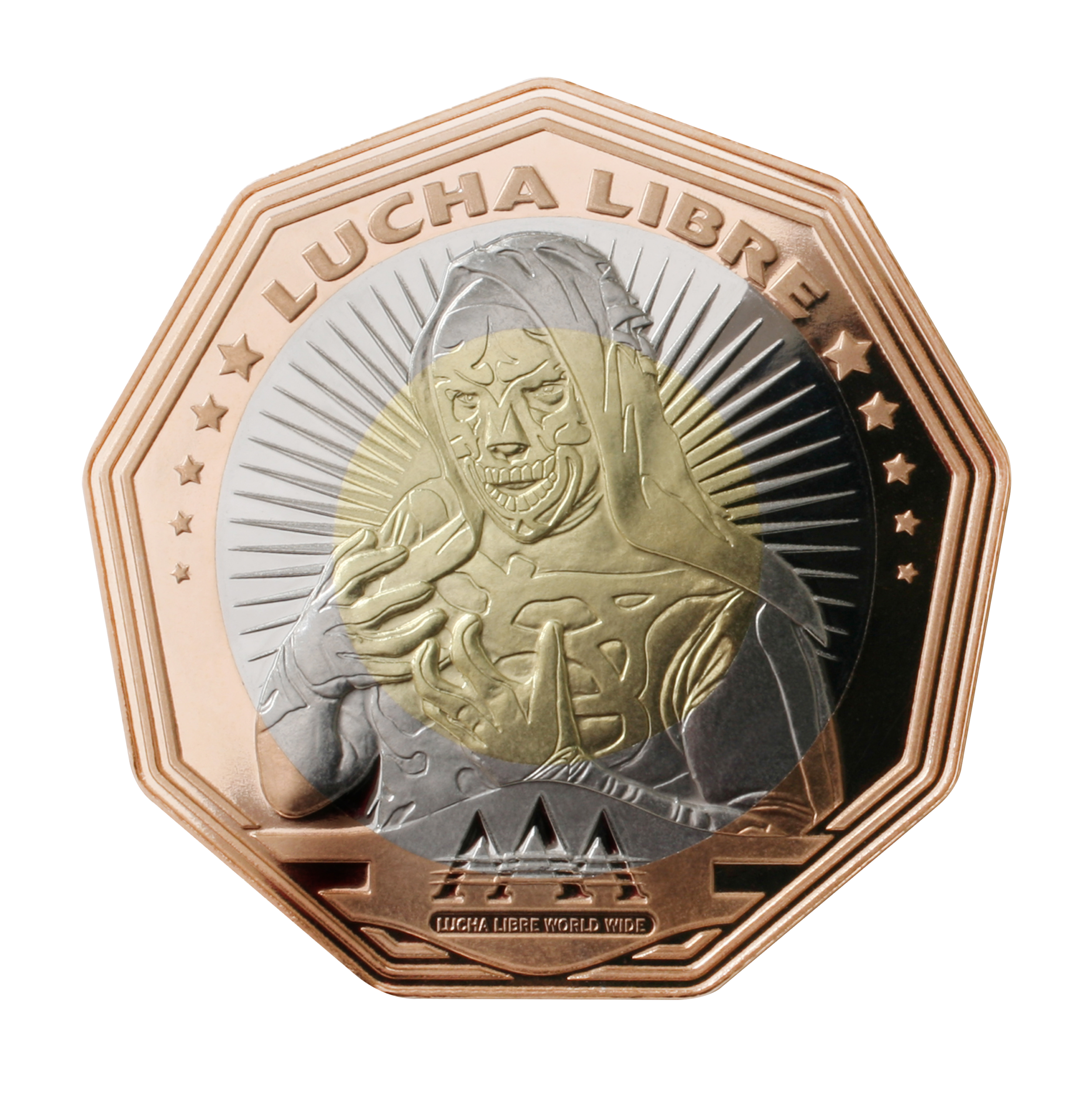 Medalla Triple AAA Trimetálica La Parka Mo. 3 Medalla Triple AAA Trimetálica La Parka Mo. - Image 3
