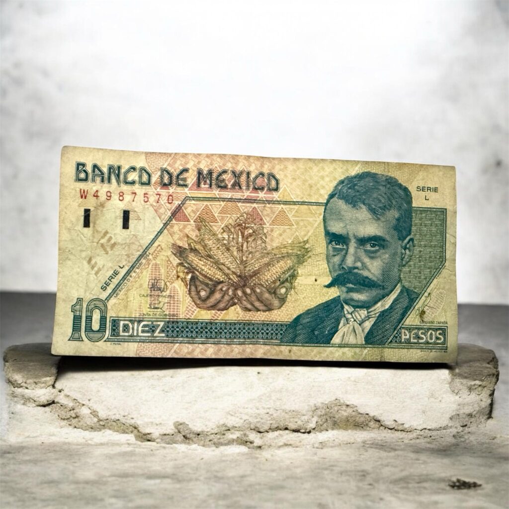 Inicio TodoPrecio.com 61 Billete 10 Pesos Emiliano Zapata 1994-1996 México