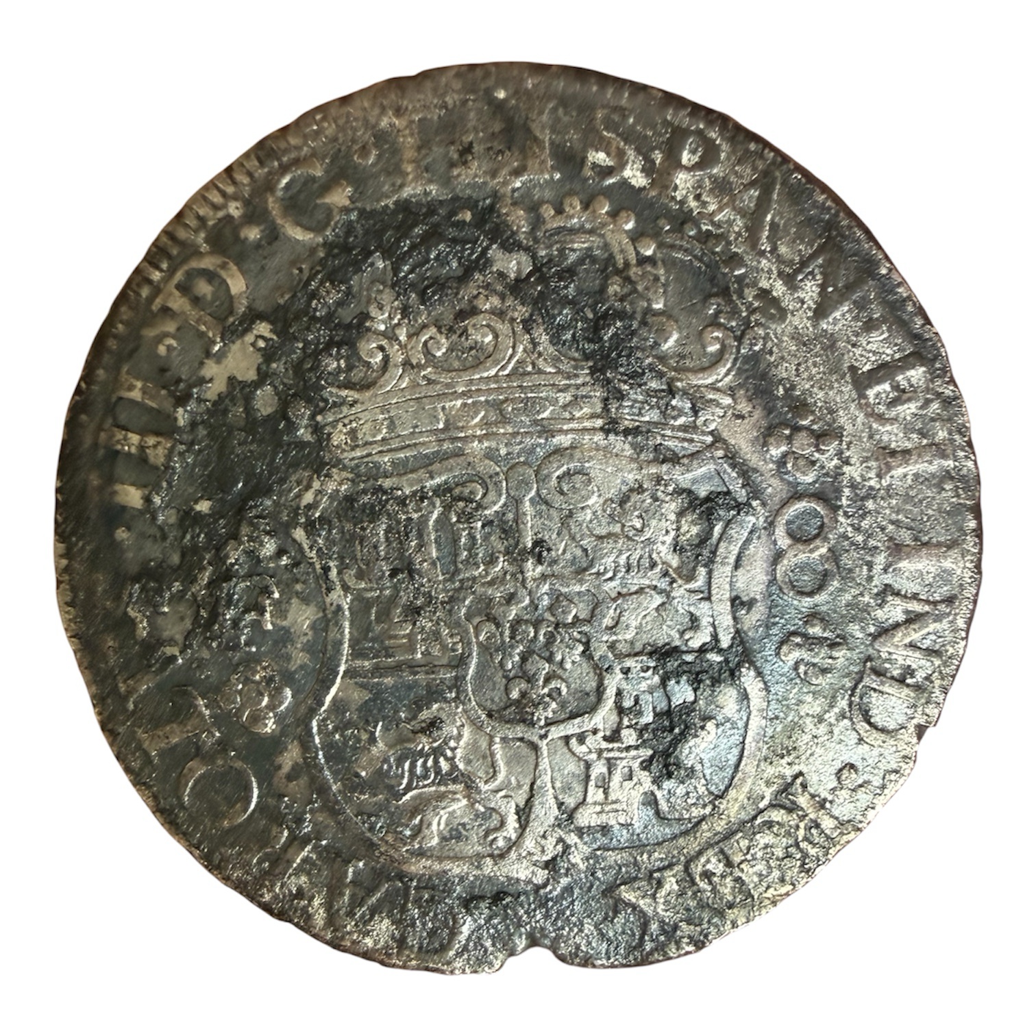8 Reales Columnaria 1767 Mo México Plata Original 2 8 Reales Columnaria 1767 Mo México Plata Original - Image 2