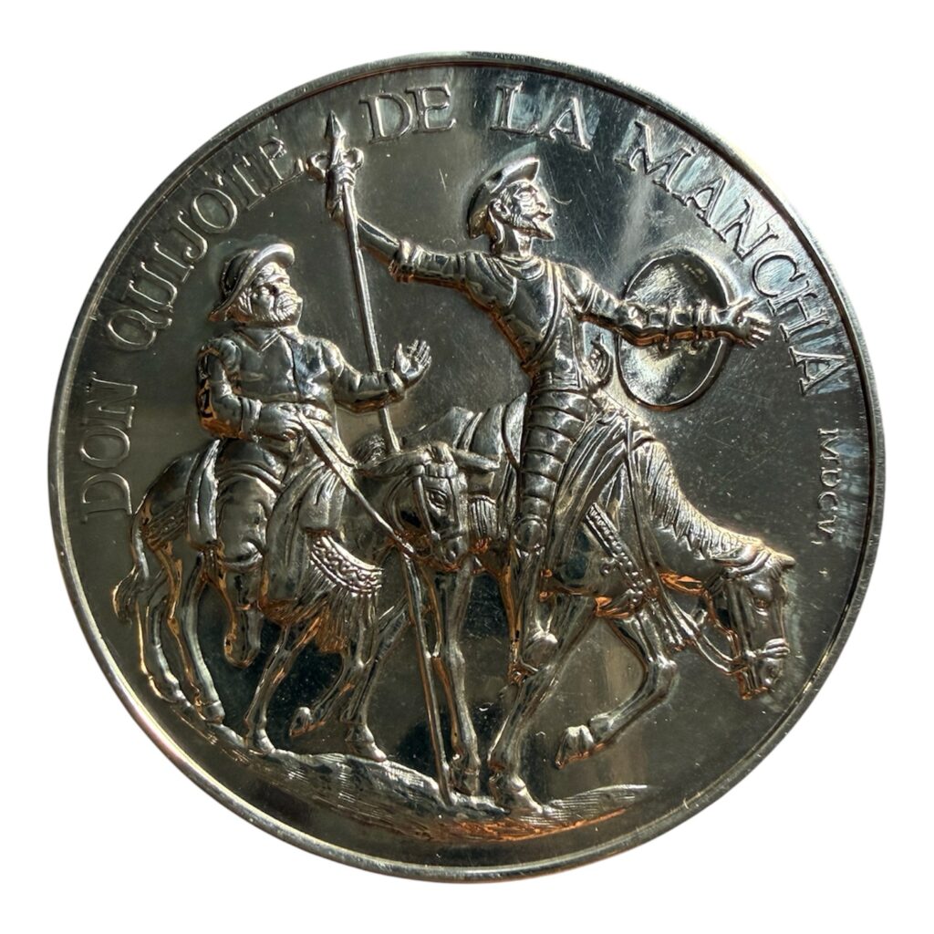 Inicio TodoPrecio.com 47 Medalla Miguel de Cervantes y Don Quijote de la Mancha Plata .925 1965 Grove P-59a
