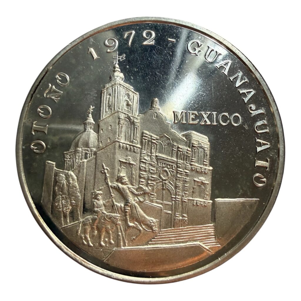 Inicio TodoPrecio.com 46 Medalla Primer Festival Cervantino 1972 Guanajuato Mo. Plata | Quijote y Sancho
