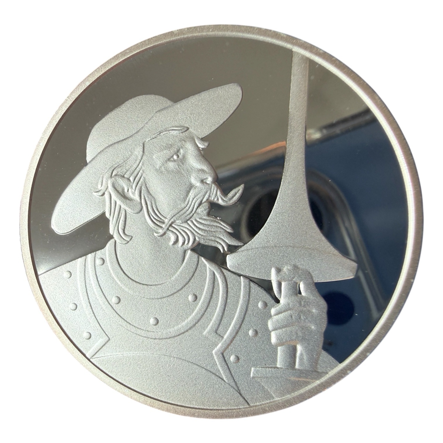Oz Plata 999 Proof Don Quijote de la Mancha 2 Oz Plata 999 Proof Don Quijote de la Mancha - Image 2