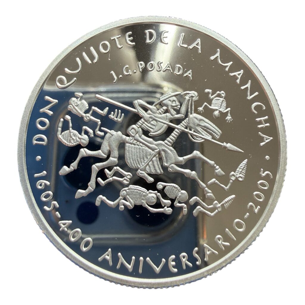 Inicio TodoPrecio.com 44 Oz Plata 999 Proof Don Quijote de la Mancha