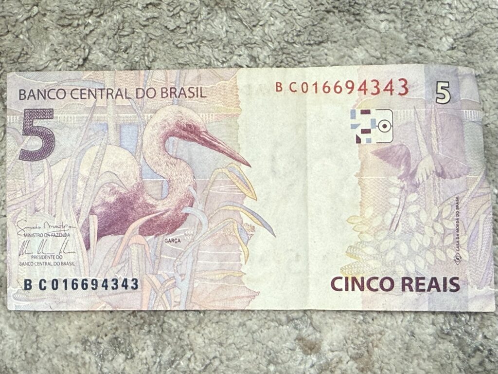 Inicio TodoPrecio.com 33 Billete 5 Reais 2010 Serie de Animales Fauna Garza | Brasil