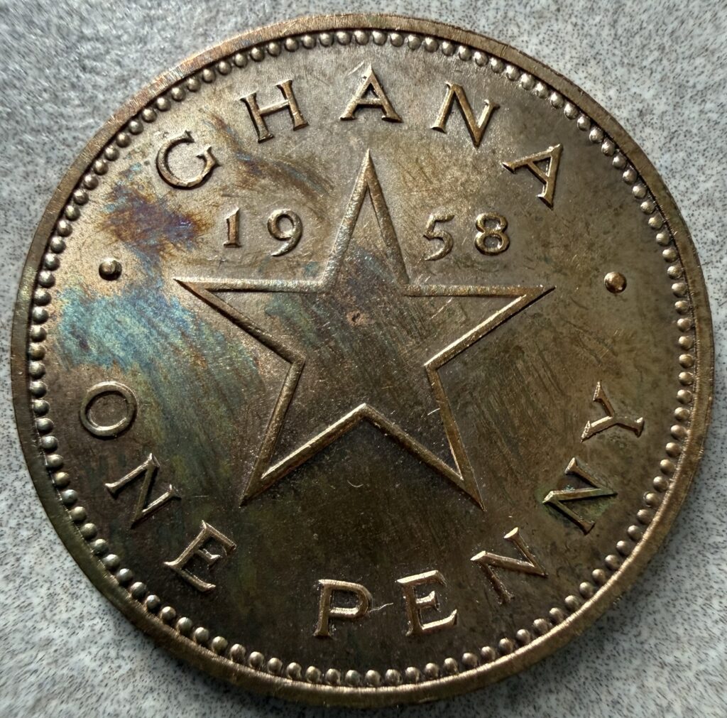 Inicio TodoPrecio.com 29 1 Penny 1958 Moneda de Bronce Histórica Africana | Ghana