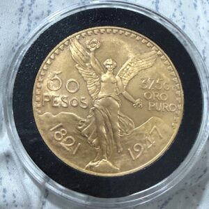 Cápsula con Aro Premium 37mm para $50 Pesos Centenario de Oro