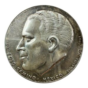 Medalla Presa Presidente López Mateos Plata .925 Sinaloa 1964 Grove 894a