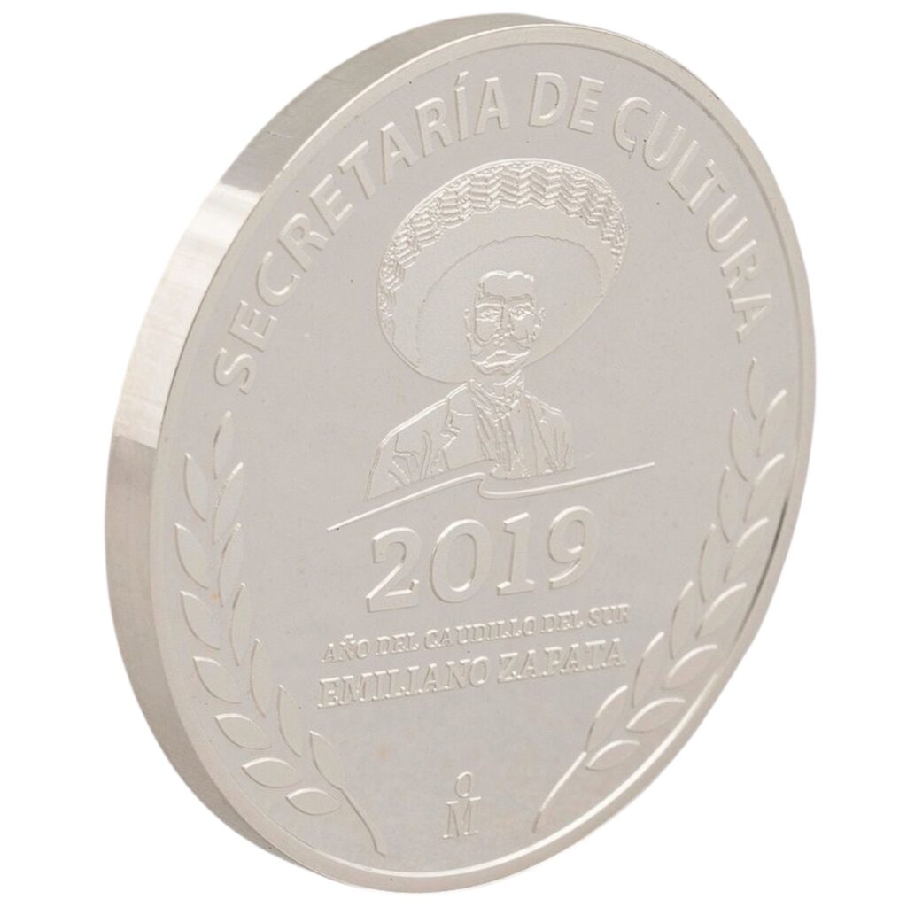 Inicio TodoPrecio.com 24 Medalla Plata Proof Mo. Año del Caudillo del Sur 2019 Emiliano Zapata Cultura