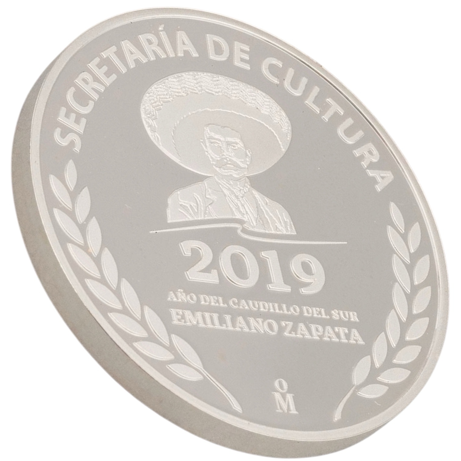 Medalla Plata Proof Mo. Año del Caudillo del Sur 2019 Emiliano Zapata Cultura 2 Medalla Plata Proof Mo. Año del Caudillo del Sur 2019 Emiliano Zapata Cultura - Image 2