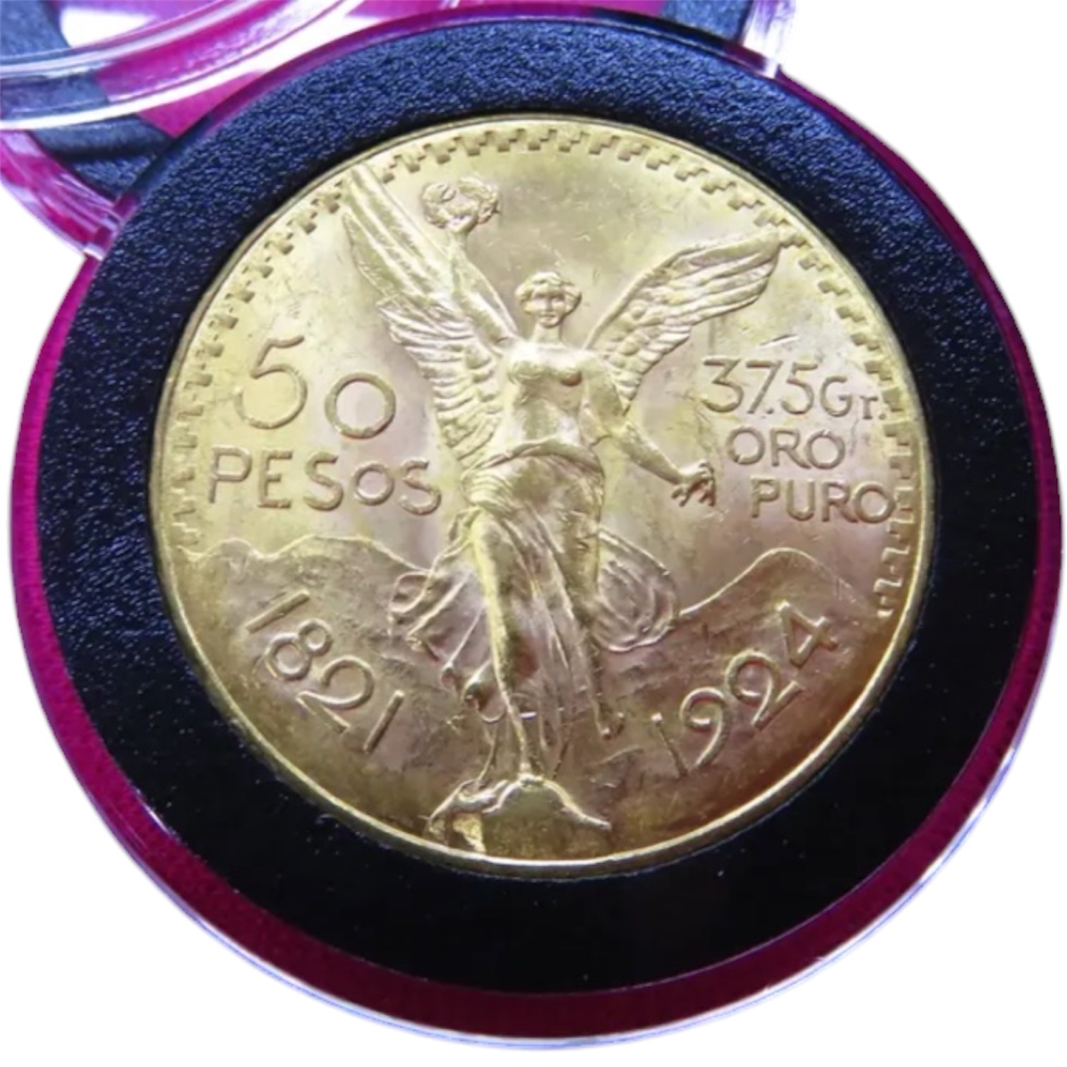 Cápsula con Aro Premium 37mm para $50 Pesos Centenario de Oro 6 Cápsula con Aro Premium 37mm para $50 Pesos Centenario de Oro - Image 6