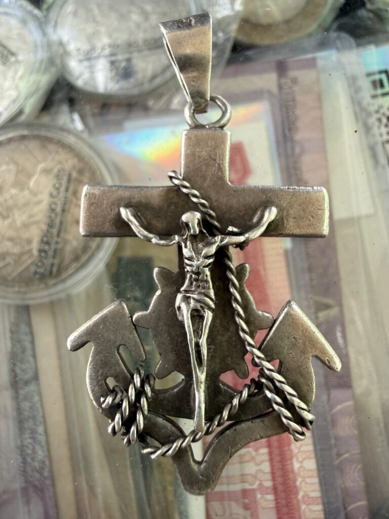 Dije Plata .925 Cruz Cristo Marina