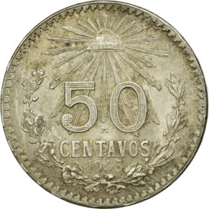 Inicio TodoPrecio.com 2 50 Centavos Resplandor de Plata 1919–1945 | México | Ley .720