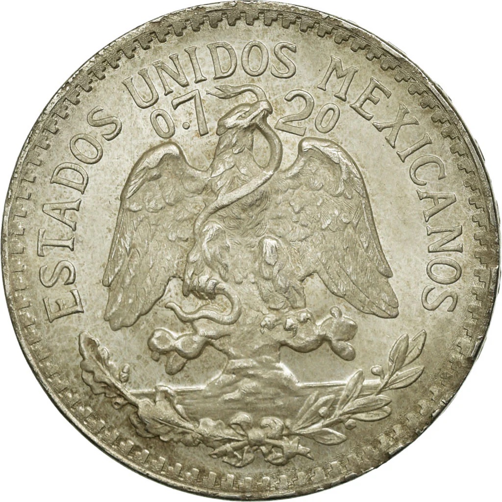 50 Centavos Resplandor de Plata 1919–1945 | México | Ley .720 2 50 Centavos Resplandor de Plata 1919–1945 | México | Ley .720 - Image 2
