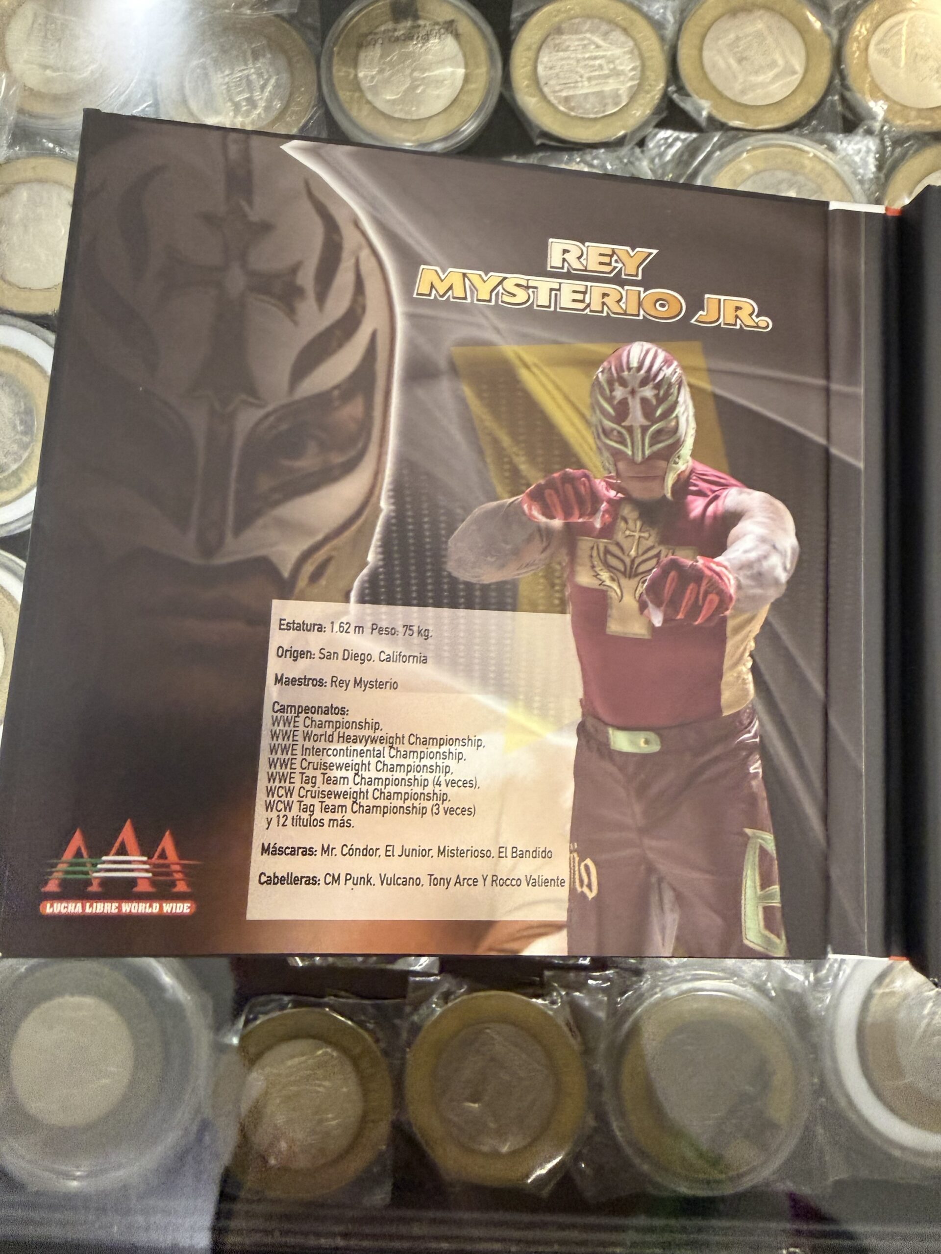 Medalla Triple AAA Trimetálica Mo. Rey Misterio 6 Medalla Triple AAA Trimetálica Mo. Rey Misterio - Image 6
