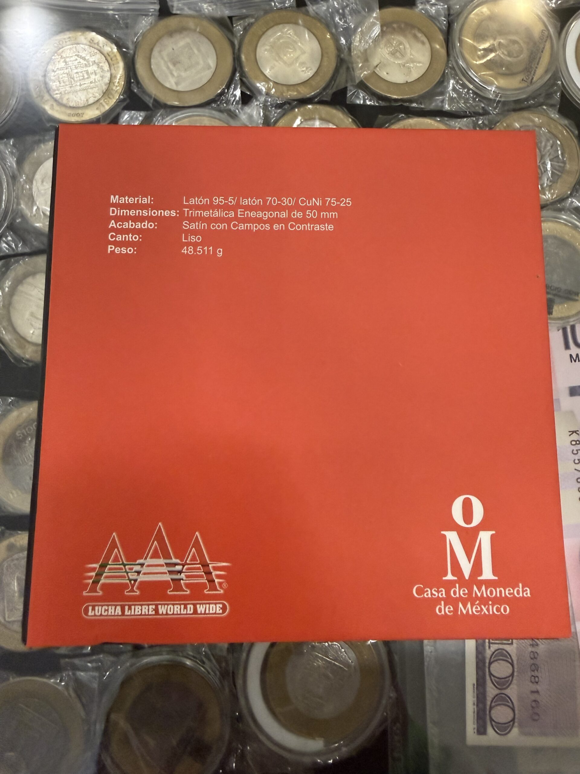 Medalla Triple AAA Trimetálica Mo. Rey Misterio 5 Medalla Triple AAA Trimetálica Mo. Rey Misterio - Image 5