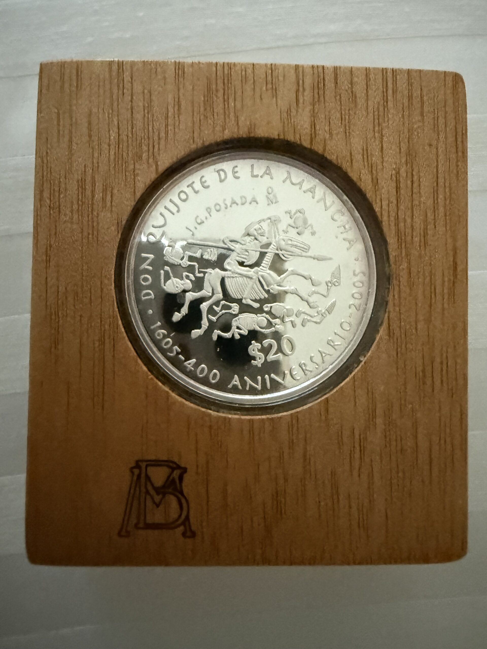 20 Pesos 2007 2 Oz Plata Pura Don Quijote 400 Aniversario Mo. 11 20 Pesos 2007 2 Oz Plata Pura Don Quijote 400 Aniversario Mo. - Image 11