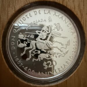 Inicio TodoPrecio.com 3 20 Pesos 2007 2 Oz Plata Pura Don Quijote 400 Aniversario Mo.
