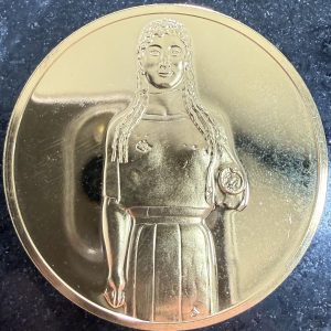 Inicio TodoPrecio.com 3 Medalla Kore del Peplo 1984 Franklin Mint Bronce Oro 24K