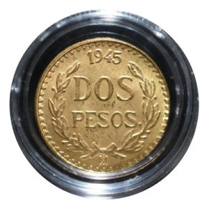 Cápsula para Moneda de 2 Pesos Oro Hidalgo