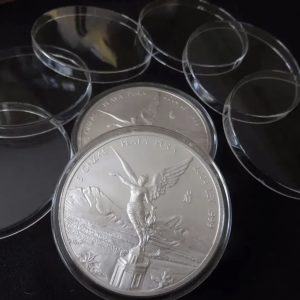 Cápsula Protectora para Monedas de 65 mm | Ideal para Libertad Plata 5 Onzas .999