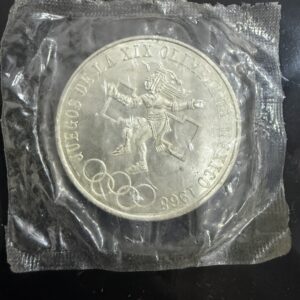 Moneda 25 Pesos 1968 Plata .720 Nueva en Bolsa Original Banxico