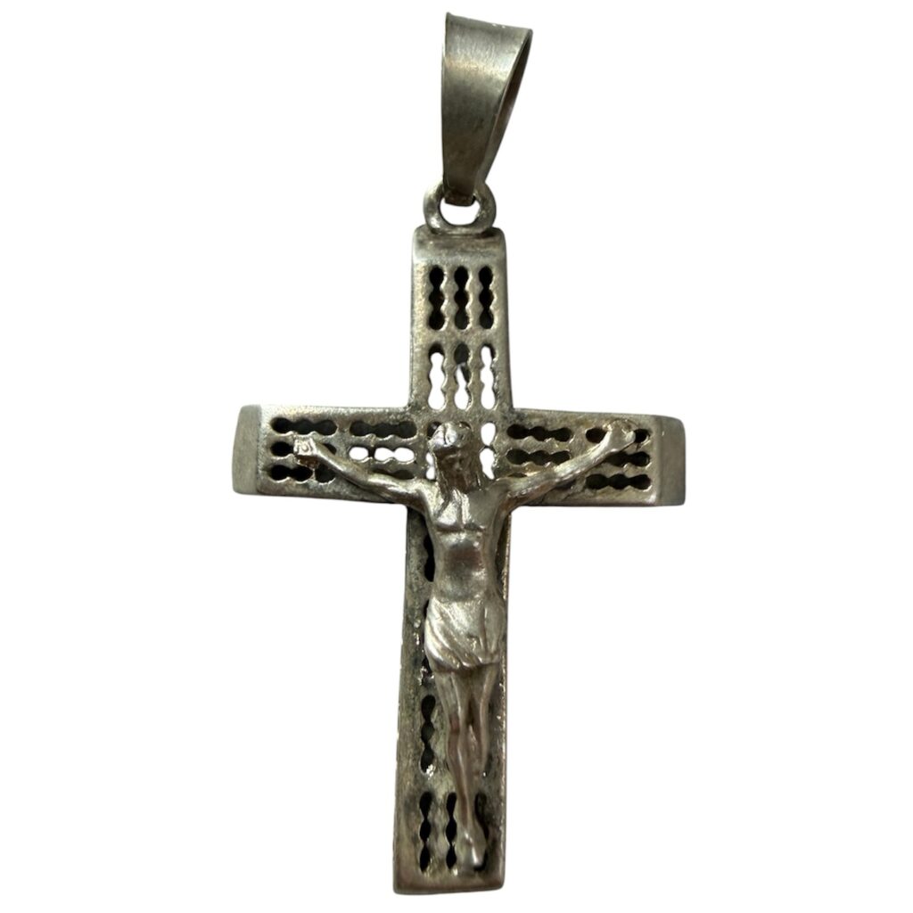 Dije Cruz Cristo Plata .925 Mex