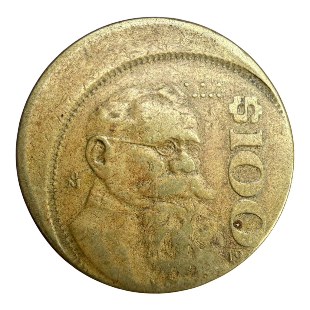 100 Pesos Venustiano Carranza Error de Acuñación Mexicano