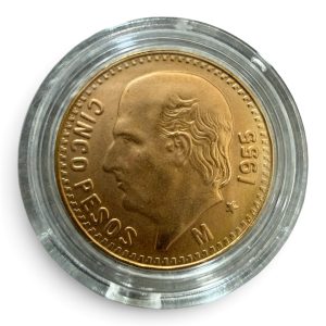 Cápsula Transparente para Moneda 5 Pesos Oro 19 mm
