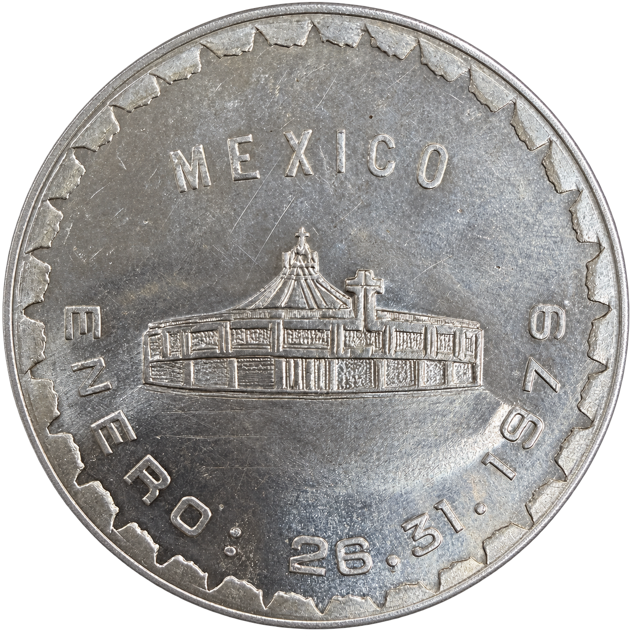 Medalla de Plata .925 Juan Pablo II Basílica Guadalupe 1979 2 Medalla de Plata .925 Juan Pablo II Basílica Guadalupe 1979 - Image 2