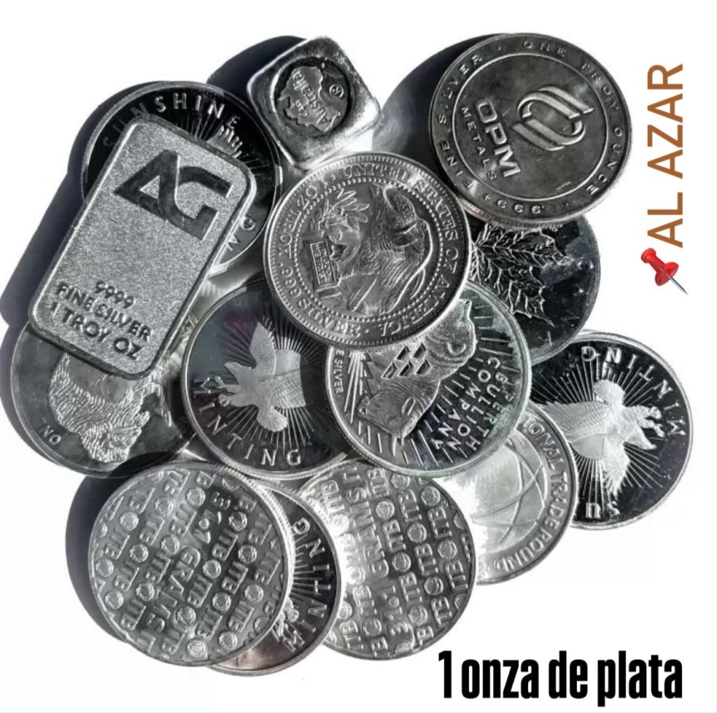 1 Oz Plata Pura — Selección de Moneda al Azar