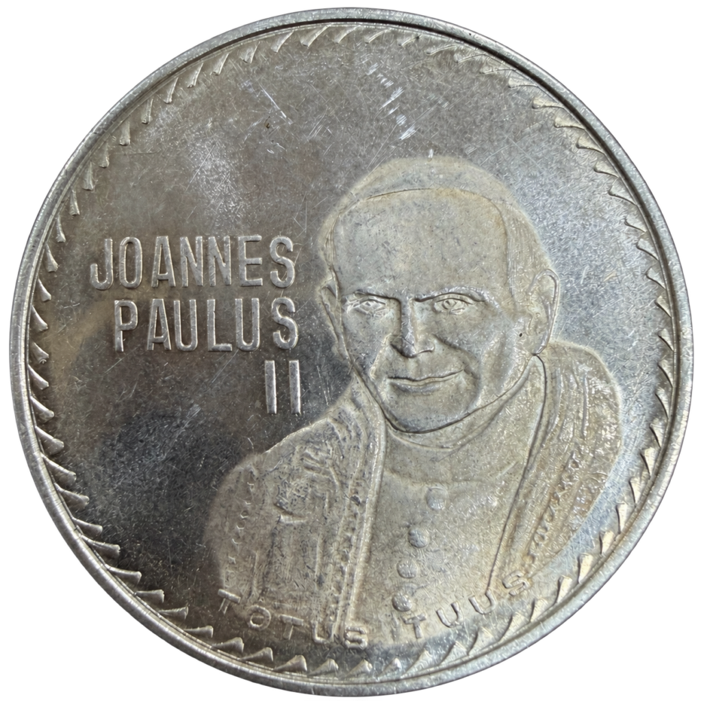 Inicio TodoPrecio.com 4 Medalla de Plata .925 Juan Pablo II Basílica Guadalupe 1979