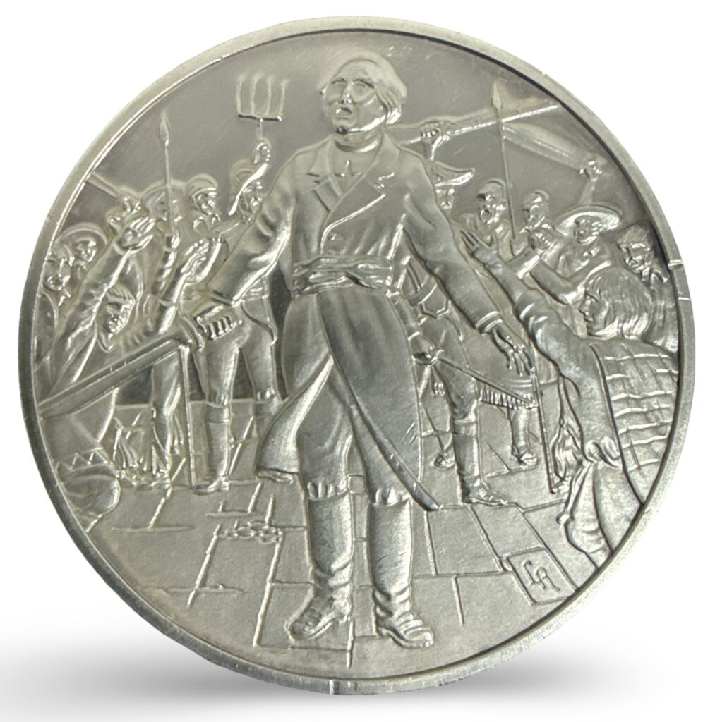 Medalla de Plata .925 La Conspiración de Querétaro Miguel Hidalgo 16 Septiembre 1810