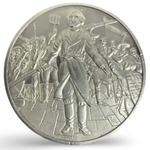 Medalla de Plata .925 La Conspiración de Querétaro Miguel Hidalgo 16 Septiembre 1810