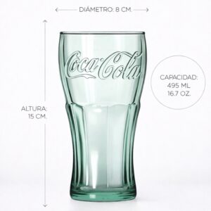 Vaso Coca-Cola de Vidrio 495 ml Estilo Clásico