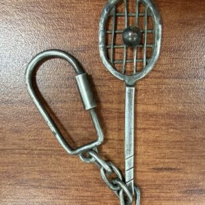 Llavero Plata .925 24.5gr Raqueta Pelota Tenis