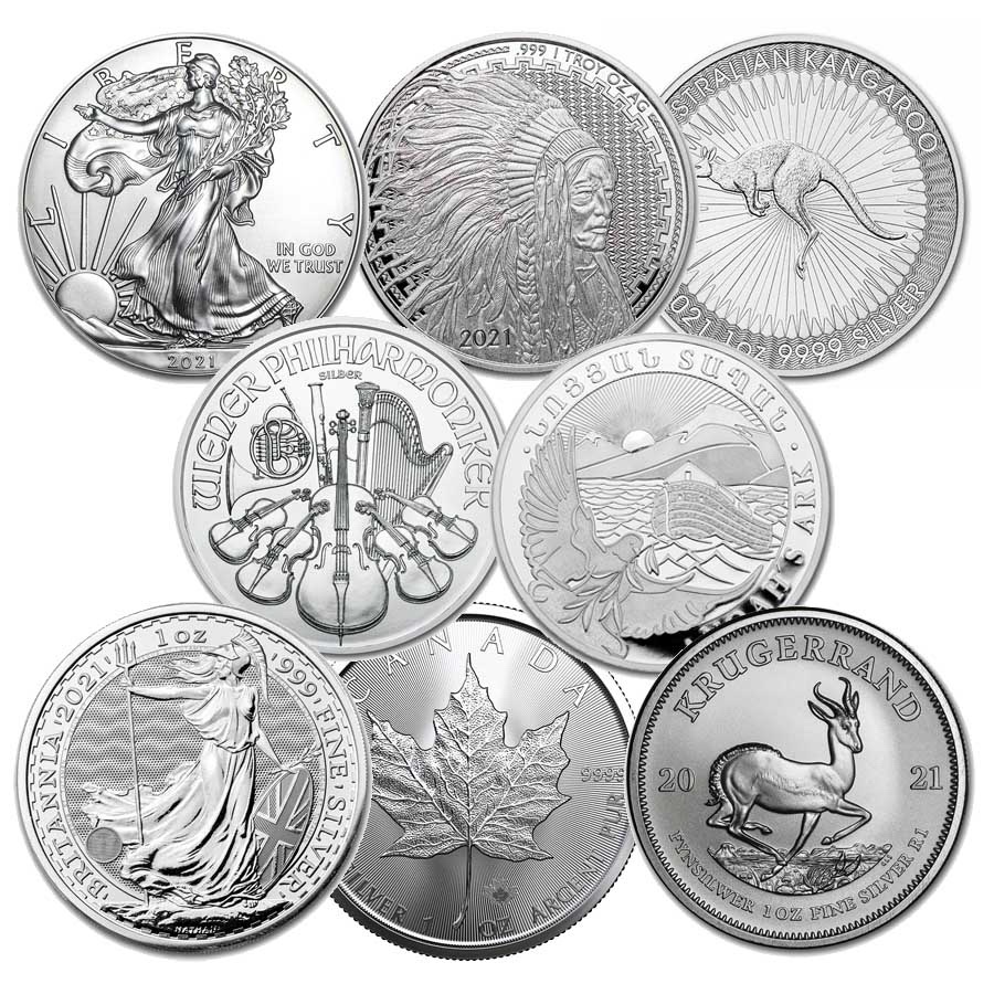 1 Oz Plata Pura — Selección de Moneda al Azar 4 1 Oz Plata Pura — Selección de Moneda al Azar - Image 4