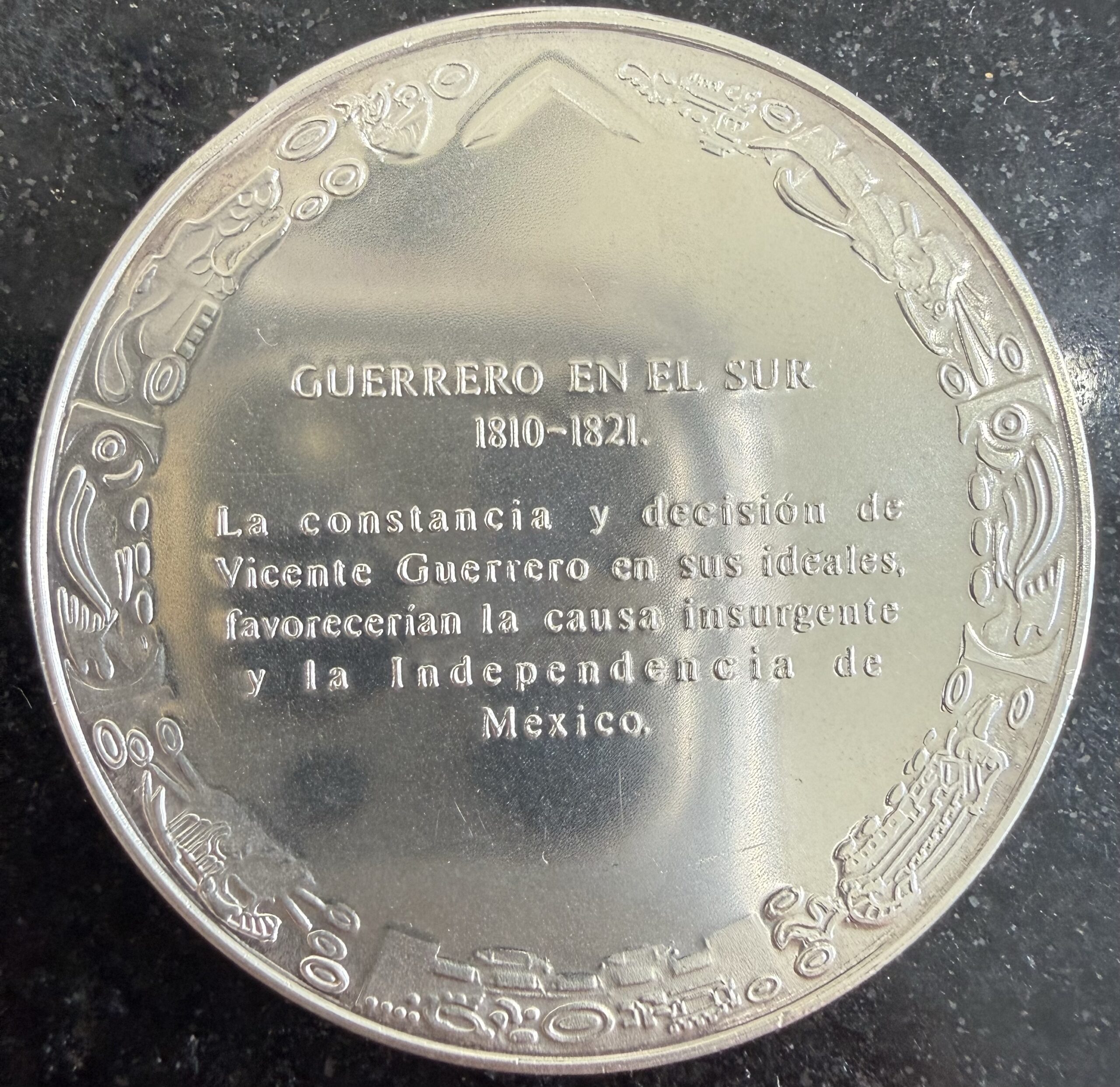 Medalla Vicente Guerrero Plata .925 48 g 2 Medalla Vicente Guerrero Plata .925 48 g - Image 2