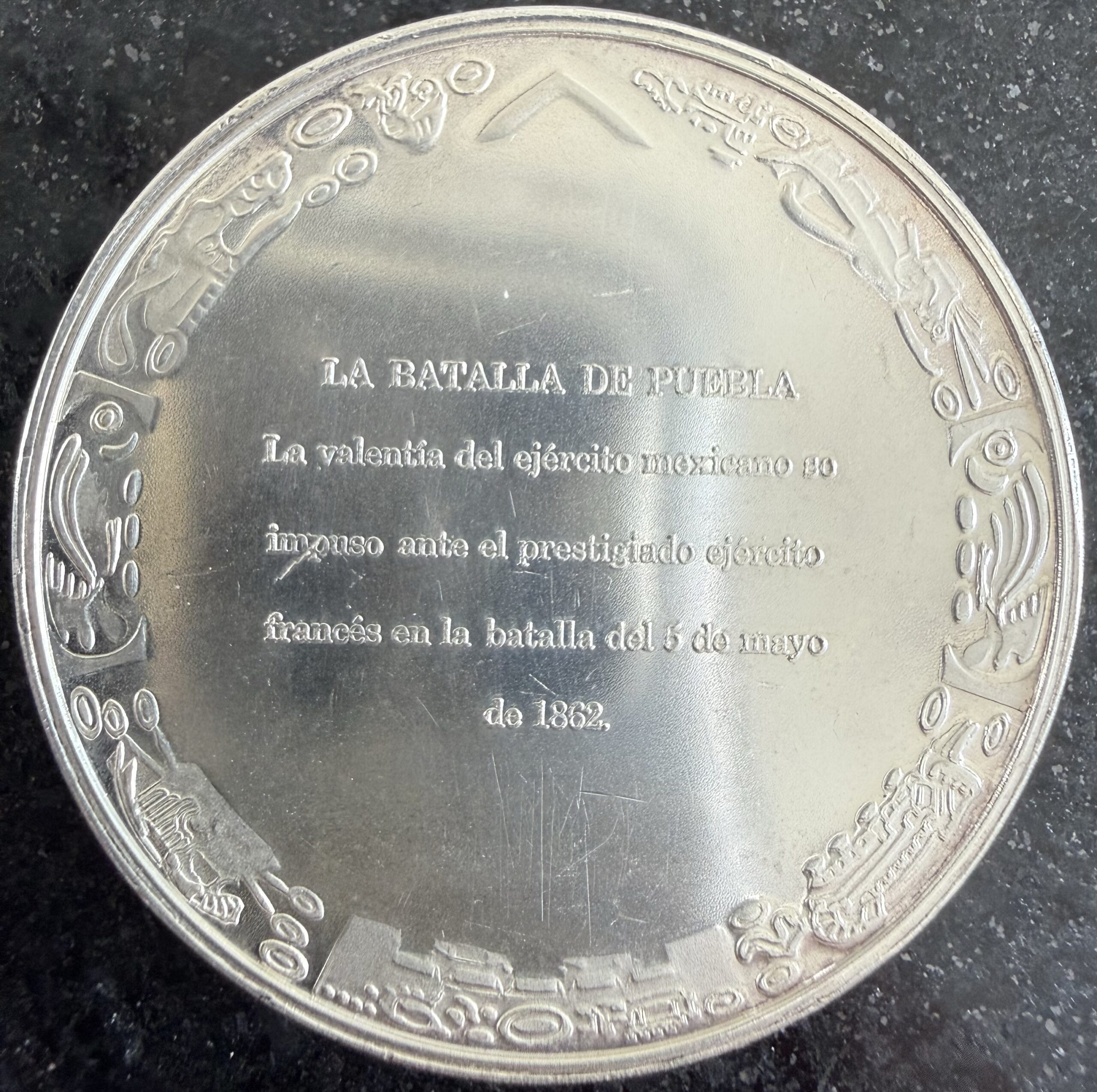 Medalla Batalla de Puebla Plata .925 | Los Fuertes 2 Medalla Batalla de Puebla Plata .925 | Los Fuertes - Image 2