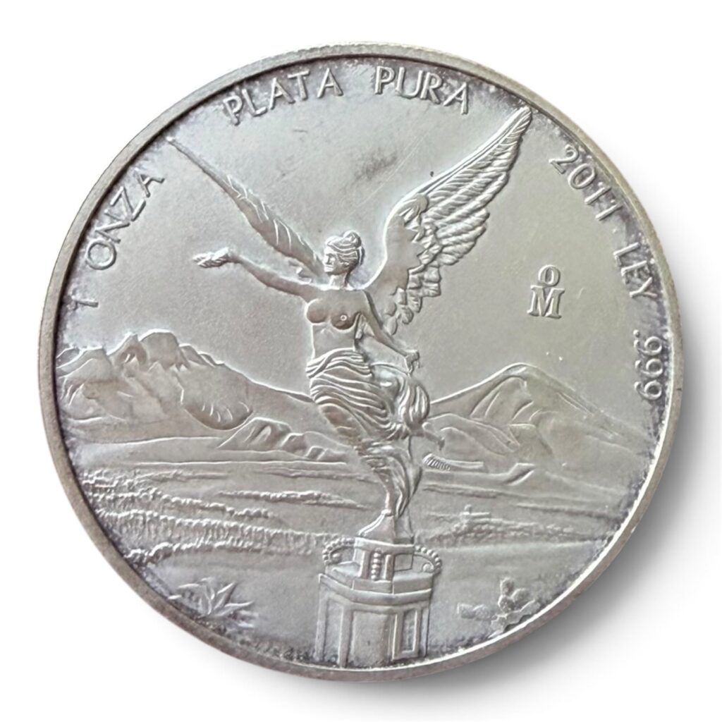 1 Onza Libertad 2011 Plata Pura .999 Moneda Mexicana