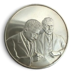 Medalla 1971 Partido Liberal Mexicano Flores Magón Plata .925