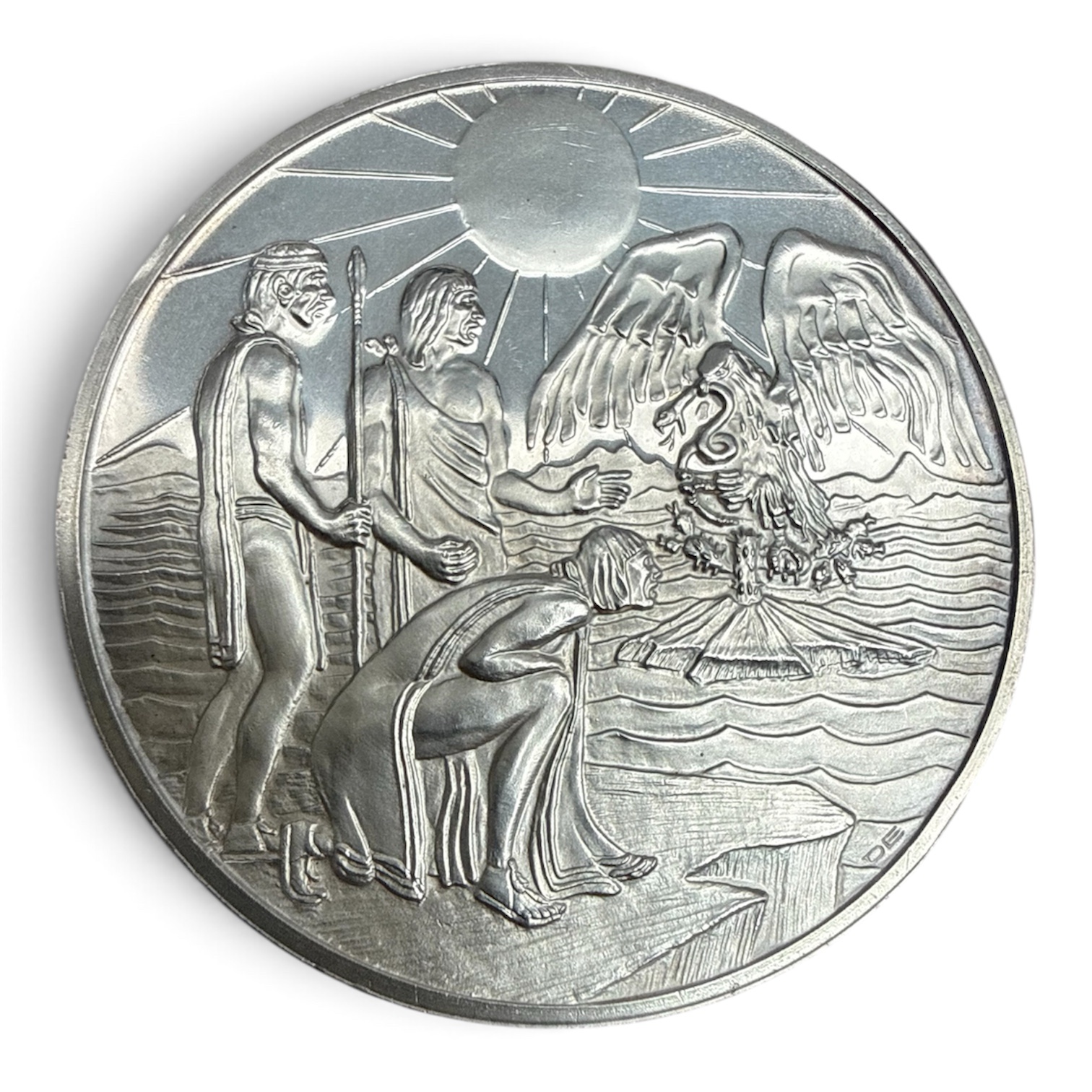 Medalla Fundación de Tenochtitlan 1325 Plata .925 1 Medalla Fundación de Tenochtitlan 1325 Plata .925